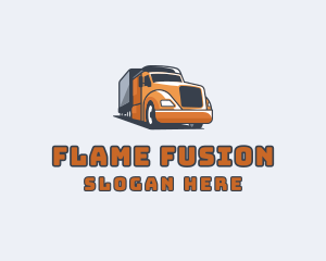 Cargo Truck Delivery logo design