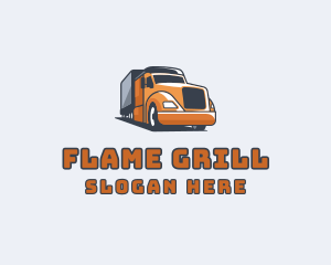 Cargo Truck Delivery logo design