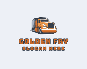 Cargo Truck Delivery logo design