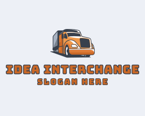 Cargo Truck Delivery logo design