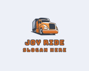 Cargo Truck Delivery logo design