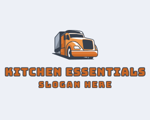 Cargo Truck Delivery logo design