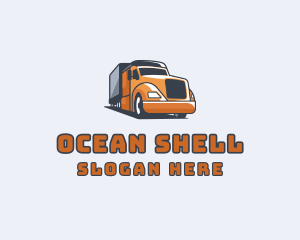 Cargo Truck Delivery logo design