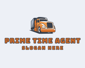 Cargo Truck Delivery logo design