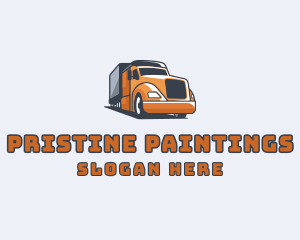 Cargo Truck Delivery logo design