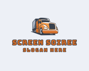 Cargo Truck Delivery logo design