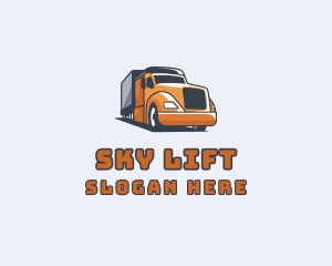 Cargo Truck Delivery logo design