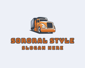 Cargo Truck Delivery logo design