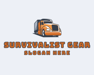 Cargo Truck Delivery logo design