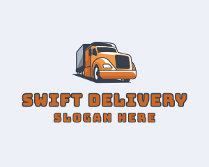 Cargo Truck Delivery logo design