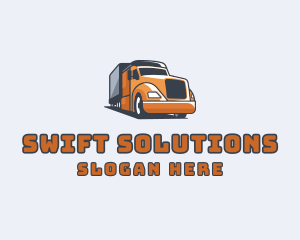 Cargo Truck Delivery logo design