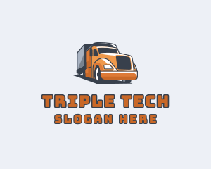 Cargo Truck Delivery logo design