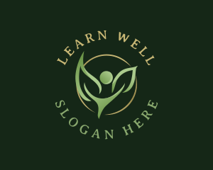 Natural Wellness Leaf logo design