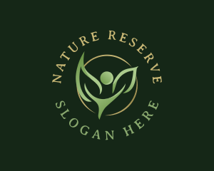 Natural Wellness Leaf logo design