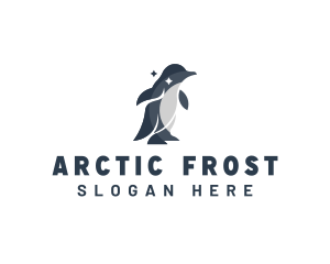 Penguin Wildlife Animal logo design