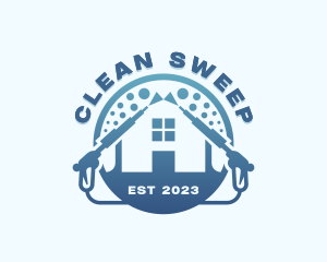 Pressure Washer Cleaning  logo design