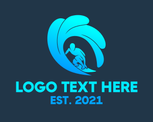 Gradient Wave Surfer  logo