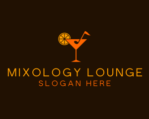 Music Note Cocktail  logo design