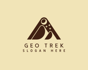 Triangle Mountain Peak logo design