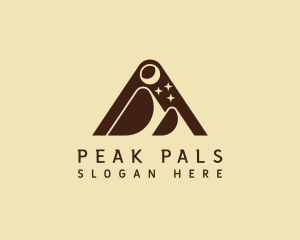 Triangle Mountain Peak logo design