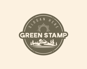 Mountain Camper Badge logo design