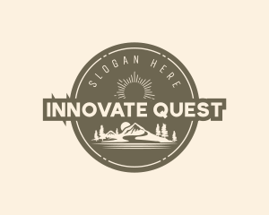 Mountain Camper Badge logo design