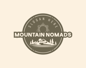 Mountain Camper Badge logo design