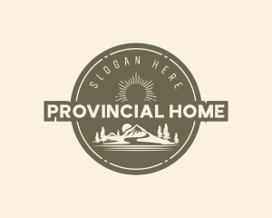 Mountain Camper Badge logo design