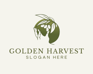 Olive Plant Hand logo design