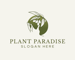 Olive Plant Hand logo design