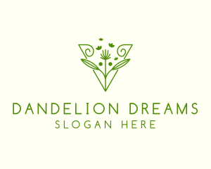 Dandelion Nature Garden  logo design