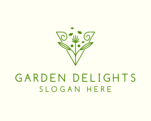 Dandelion Nature Garden  logo design