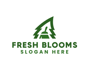 Fresh Pine Tree Clean logo design