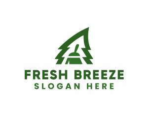 Fresh Pine Tree Clean logo design