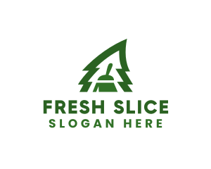 Fresh Pine Tree Clean logo design