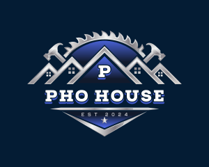 Carpentry Hammer Builder logo design