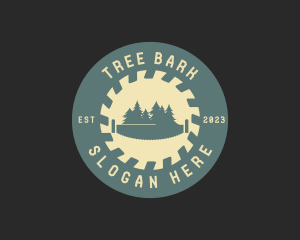 Forest Lumberjack Woodcutting logo