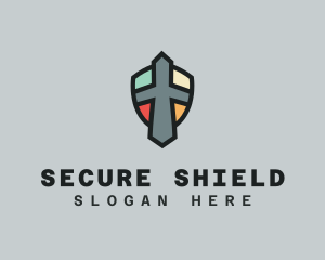 Colorful Shield Letter T logo