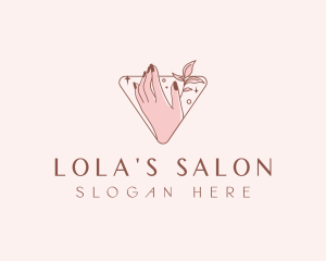 Hand Nails Cosmetics logo design