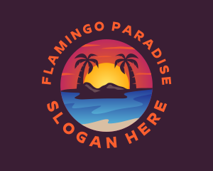 Summer Island Beach logo design