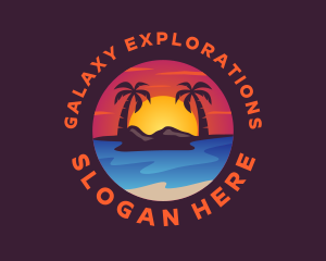 Summer Island Beach logo design