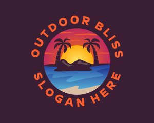 Summer Island Beach logo design