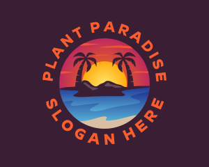 Summer Island Beach logo design