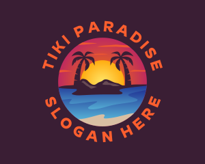 Summer Island Beach logo design