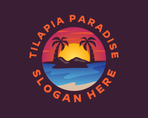 Summer Island Beach logo design