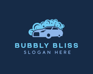 Car Cleaning Bubbles logo design