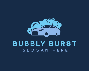 Car Cleaning Bubbles logo design