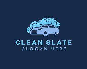 Car Cleaning Bubbles logo design