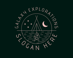 Stargazing Tour Campsite logo design