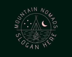 Stargazing Tour Campsite logo design